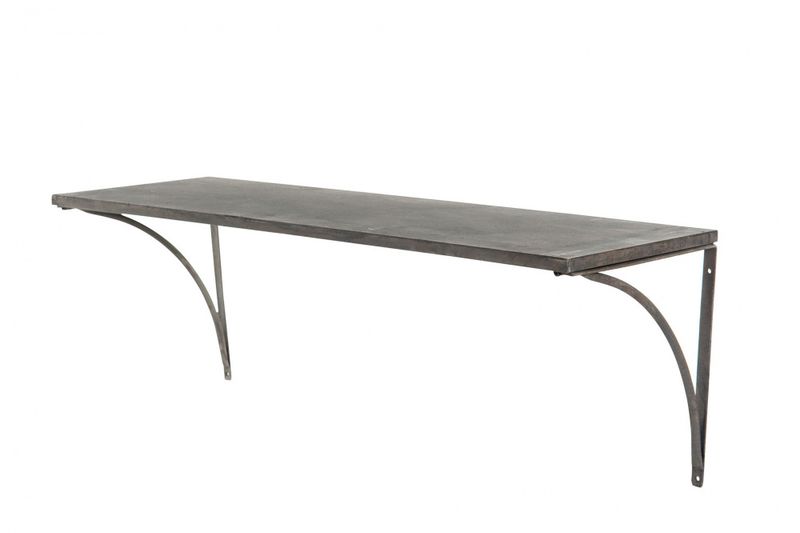 Hylle i metall 80x26
