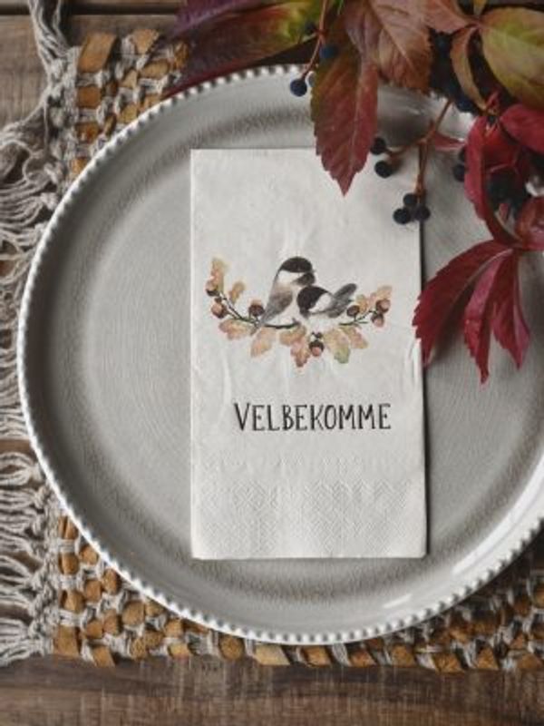 Serviett Velbekomme 
