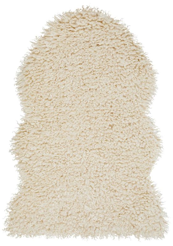 Wooly rug beige