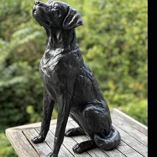 Hovedbilde Sittende statue av hund