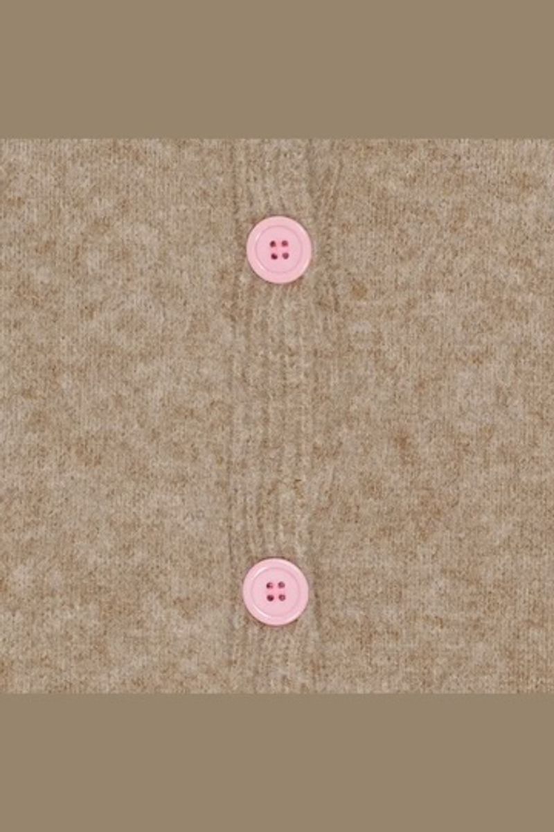 MdcCalla knit cardigan fango/pink