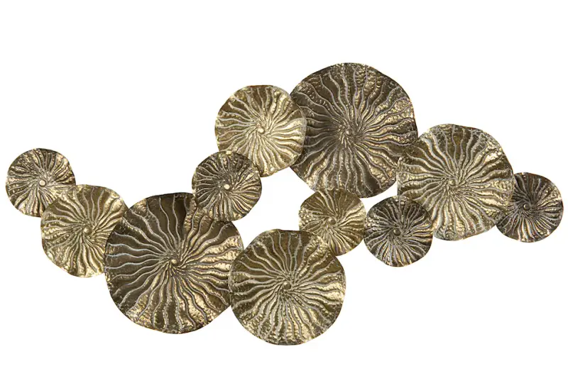 Veggdekorasjon metallblad