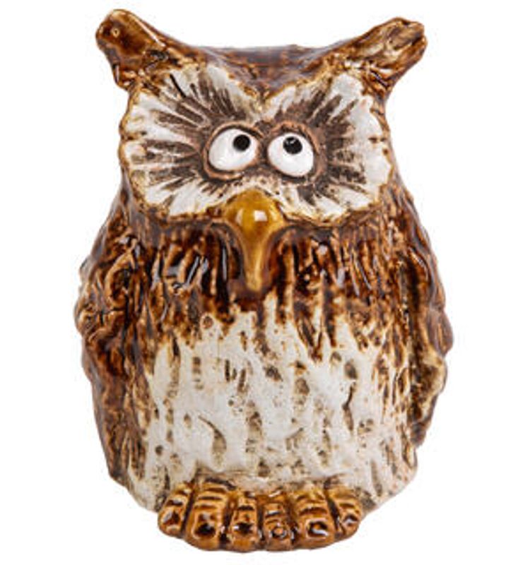 Ugle sittende 12 cm