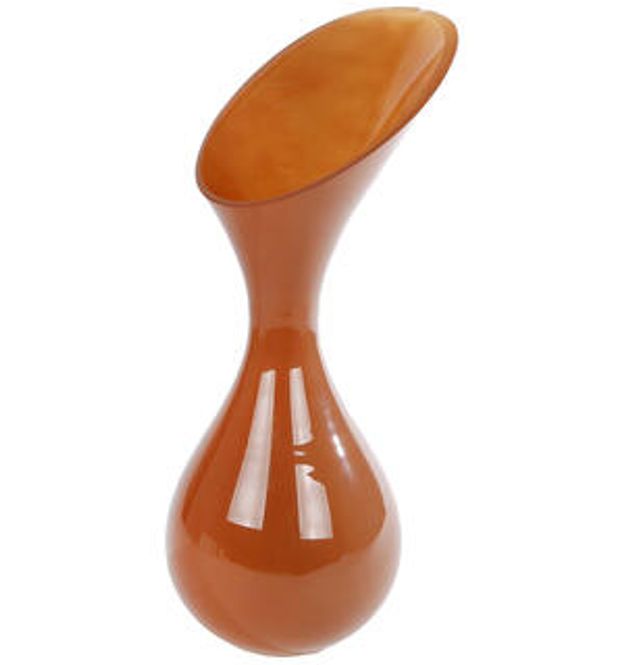 Hovedbilde Vase Lilli i terracotta farget glass.