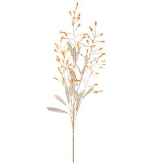 Hovedbilde Kvist med oker blomster/grønne blader